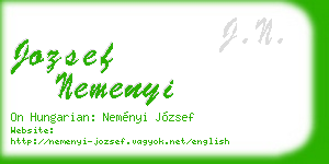 jozsef nemenyi business card